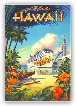 Aloha Hawaii painting - complete